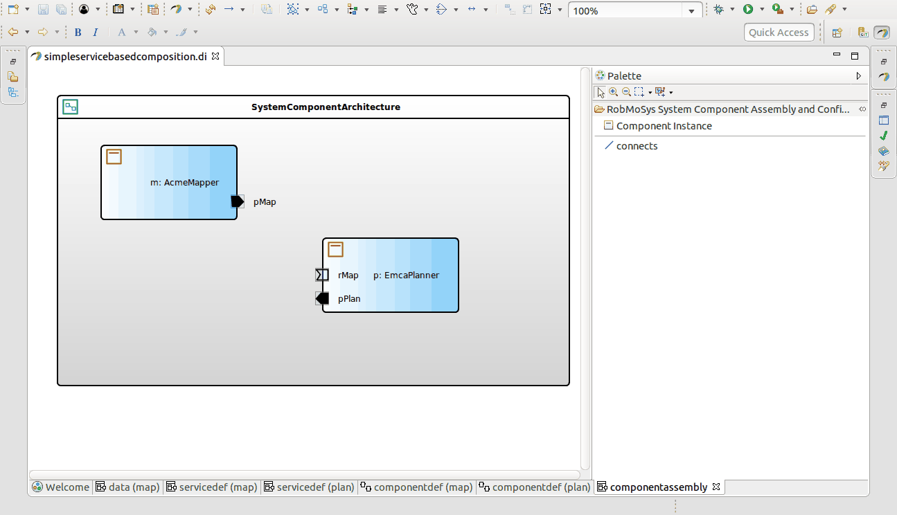 Connect ComponentInstance Items